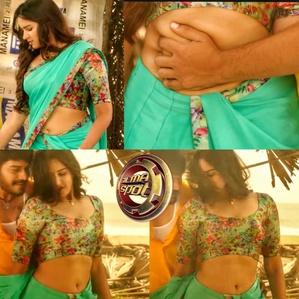 Poojitha Ponnada-Navel Orey video song la senjutu poita Telugu piece na summava.